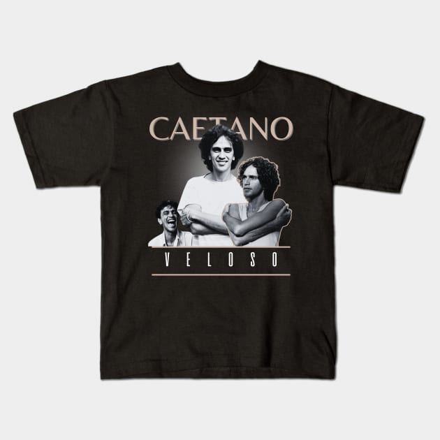 Caetano veloso +++ 70s aesthetic design Kids T-Shirt by TelorDadar